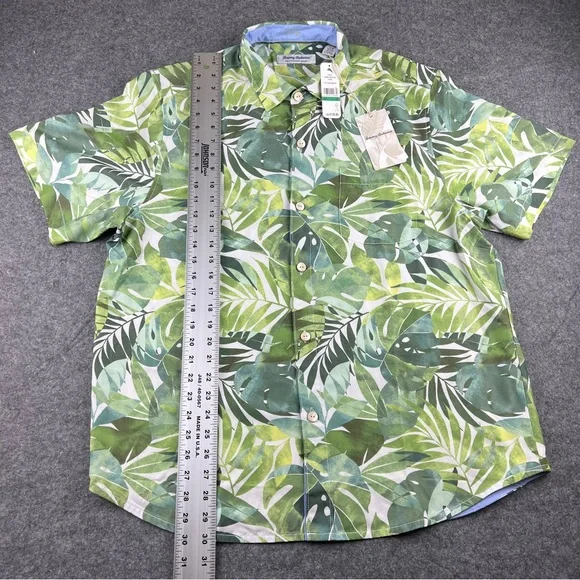 Tommy Bahama NWT $128 Coconut Point Palma Fresca Large Dark Monstera - Picture 15 of 16